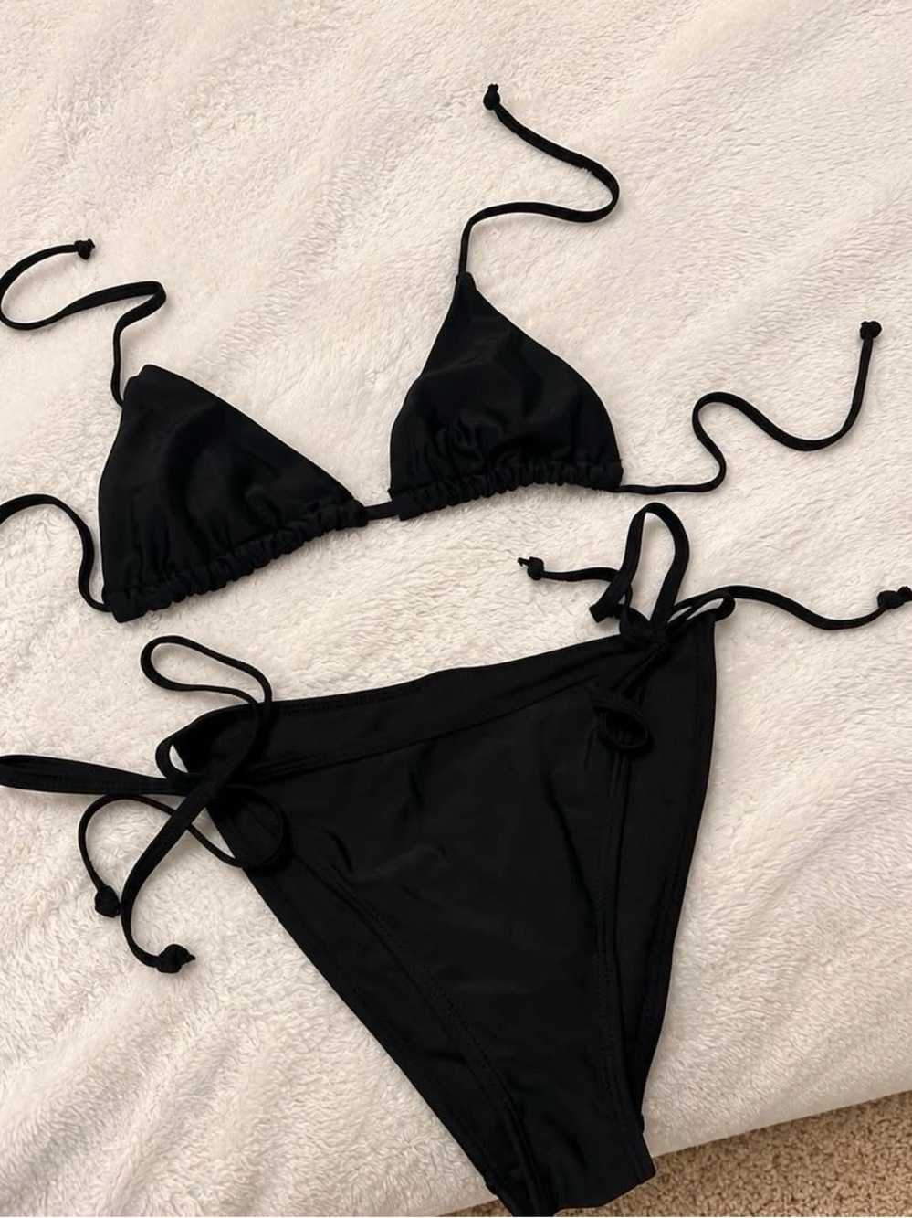 🖤 Classic Black Triangle Bikini Set | Brand New | Never Worn